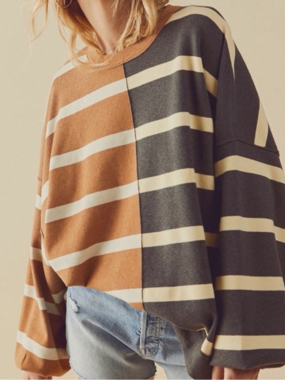Free people Uptown Stripe Pullover